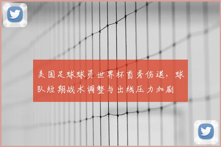 美国足球球员世界杯首秀伤退,球队短期战术调整与出线压力加剧
